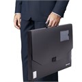 Папка-портфель пластиковая БОЛЬШОГО ФОРМАТА BRAUBERG "ПОРТФОЛИО", А3 (445х310х30 мм), черная, РОССИЯ, 226023 226023