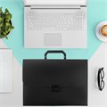 Портфель пластиковый STAFF А4 (330х235х36 мм), 13 отделений, индексные ярлыки, черный, 229245 229245