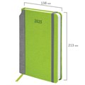 Ежедневник датированный 2025 А5 138x213 мм, BRAUBERG "Mosaic", под кожу, карман для ручки, резинка-фиксатор, 115834 115834
