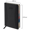 Ежедневник датированный 2025 А5 148х218 мм GALANT "Combi Contract", под кожу, черный, 115713 115713