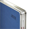 Ежедневник датированный 2025 А5 148х218 мм GALANT "Infinity Silver", под кожу, синий, 115721 115721