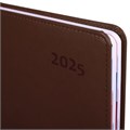 Ежедневник датированный 2025 А5 148х218 мм GALANT "Ritter", под кожу, коричневый, 115715 115715