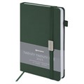Ежедневник датированный 2025, А5, 138x213 мм, BRAUBERG "Control", под кожу, держатель для ручки, зеленый, 115847 115847