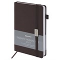 Ежедневник датированный 2025, А5, 138x213 мм, BRAUBERG "Control", под кожу, держатель для ручки, коричневый, 115846 115846