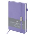 Ежедневник датированный 2025, А5, 138x213 мм, BRAUBERG "Control", под кожу, держатель для ручки, сиреневый, 115850 115850
