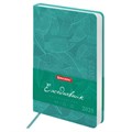 Ежедневник датированный 2025, А5, 138x213 мм, BRAUBERG "Foliage", под кожу гибкий, бирюзовый, 115851 115851