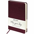 Ежедневник датированный 2025, А5, 138x213 мм, BRAUBERG "Imperial", под кожу, бордовый, 115785 115785