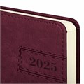 Ежедневник датированный 2025, А5, 138x213 мм, BRAUBERG "Imperial", под кожу, бордовый, 115785 115785