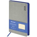 Ежедневник датированный 2025, А5, 138x213 мм, BRAUBERG "Metropolis Mix", под кожу гибкий, серый, 115862 115862