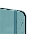 Ежедневник датированный 2025, А5, 151х213 мм, BRAUBERG "Note", под кожу, держатель для ручки, резинка-фиксатор, серо-голубой,115934 115934