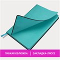Ежедневник недатированный А5 (138х213 мм) BRAUBERG "Stylish", кожзам, гибкий, 160 л., бирюзовый, 111862 111862