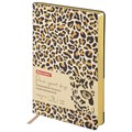 Ежедневник недатированный А5 (138х213 мм), BRAUBERG VISTA, под кожу, гибкий, 136 л., "Leopard", 112038 112038