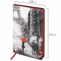 Ежедневник недатированный А5 (138х213 мм), BRAUBERG VISTA, под кожу, гибкий, 136 л., "Paris", 111992 111992
