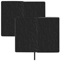 Ежедневник недатированный А5 (138х213 мм), BRAUBERG VISTA, под кожу, гибкий, фольга, 136 л., "Black", 112036 112036