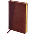 Ежедневник недатированный А5 138х213 мм BRAUBERG "Cayman" под кожу, 160 л., коричневый/коричневый, 125084 125084