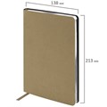 Ежедневник недатированный А5 138х213 мм BRAUBERG "Metallic", под кожу, 136 л., гибкий, бежевый, 113378 113378