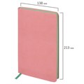 Ежедневник недатированный А5 138х213 мм BRAUBERG "Metropolis Mix", под кожу, 136 л., розовый, 113295 113295