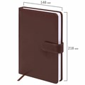 Ежедневник недатированный А5 148х218 мм GALANT "Ritter", под кожу, 160 л., коричневый, 114466 114466