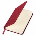 Ежедневник недатированный МАЛЫЙ 100х150 мм А6 BRAUBERG "Status", под кожу, 160 л., красный, 113367 113367