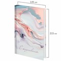 Ежедневник недатированный А5 145х215 мм, ламинированная обложка с фольгой, 160 л., STAFF, "Мрамор", 115564 115564