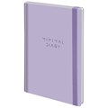 Ежедневник недатированный с резинкой А5 145х203 мм, BRAUBERG, твердый, 160 л., "Minimal", сиреневый, 116300 116300