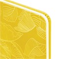 Еженедельник датированный 2025 МАЛЫЙ ФОРМАТ 95х155 мм А6, BRAUBERG "Foliage", под кожу, желтый, 115990 115990