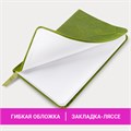 Еженедельник датированный 2025 МАЛЫЙ ФОРМАТ 95х155 мм А6, BRAUBERG "Foliage", под кожу, зеленый, 115988 115988