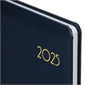 Еженедельник датированный 2025, А5, 145х215 мм, BRAUBERG "Select", балакрон, темно-синий, 115971 115971