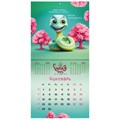 Календарь настенный перекидной на 2025 г., BRAUBERG, 12 листов, 29х29 см, "Весёлые змейки", 116168 116168