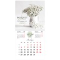 Календарь настенный перекидной на 2025 г., BRAUBERG, 12 листов, 29х29 см, "Цветы", 116167 116167