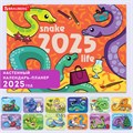 Календарь-планер настенный перекидной на 2025 г., BRAUBERG, 12 листов, 30х22 см, "История змейки", 116174 116174