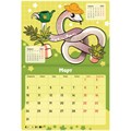 Календарь-планер настенный перекидной на 2025 г., BRAUBERG, 12 листов, 30х22 см, "История змейки", 116174 116174