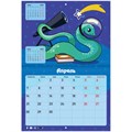 Календарь-планер настенный перекидной на 2025 г., BRAUBERG, 12 листов, 30х22 см, "История змейки", 116174 116174