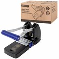 Дырокол металлический МОЩНЫЙ BRAUBERG "EXTRA Heavy duty", до 160 листов, черно-синий, 272722 272722