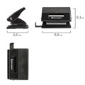 Дырокол BRAUBERG "Black Jack", до 10 листов, черный, 227795 227795