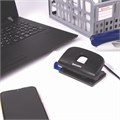 Дырокол BRAUBERG "Extra", до 10 листов, черный, 229090 229090