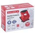 Дырокол BRAUBERG "JET PRO", до 40 листов, красно-черный, 228603 228603