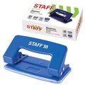 Дырокол металлический STAFF "EVERYDAY", до 10 листов, без линейки, синий, 224648 224648
