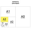 Коврик (мат) для резки BRAUBERG EXTRA 5-слойный, А3 (450х300 мм), двусторонний, толщина 3 мм, синий, 237177 237177