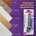 Нож канцелярский 18 мм BRAUBERG "Metallic", роликовый фиксатор, резиновые вставки, металл, 237159 237159