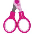 Ножницы 130 мм с цветной печатью "Поросята", розовые, закругленные, BRAUBERG KIDS, 232272 232272