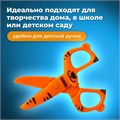 Ножницы ПИФАГОР "Тигренок", 120 мм, с безопасными пластиковыми лезвиями, оранжевые, картонная упаковка с европодвесом, 236858 236858