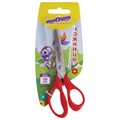 Ножницы ЮНЛАНДИЯ "ВЕТЕРОК", 130 мм, ассиметричные ручки, упаковка с подвесом, ассорти, 236979 236979