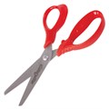 Ножницы ЮНЛАНДИЯ "ВЕТЕРОК", 130 мм, ассиметричные ручки, упаковка с подвесом, ассорти, 236979 236979