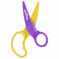Ножницы ЮНЛАНДИЯ "ЁЖИК", 127 мм, безопасные пластиковые лезвия, эргономичные ручки, ассорти, 236982 236982