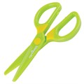 Ножницы ЮНЛАНДИЯ "МУЛЬТЯШКИ", 125 мм, с безопасными пластиковыми лезвиями, зеленые, 236983 236983