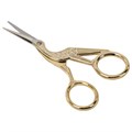 Ножницы для вышивания и рукоделия 120 мм, ЦАПЕЛЬКИ, золотистые, ОСТРОВ СОКРОВИЩ, 665601 665601