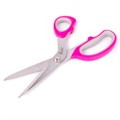 Ножницы портновские ОСТРОВ СОКРОВИЩ ПРЕМИУМ, 210 мм, фуксия с резиновыми серыми вставками, 237454 237454