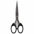 Ножницы BRAUBERG "Classic", 160 мм, черные, классической формы, 2-х сторонняя заточка, 230933 230933