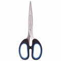 Ножницы BRAUBERG "Classic+", 160 мм, черно-синие, классической формы, резиновые вставки, 236447 236447